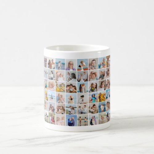 Create Your Own 60 Photo Collage Coffee Mug