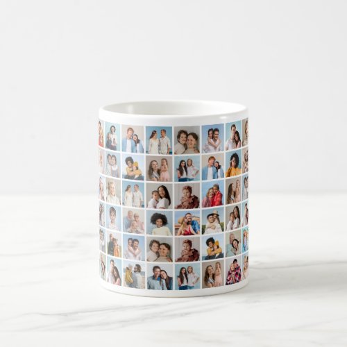 Create Your Own 60 Photo Collage Coffee Mug