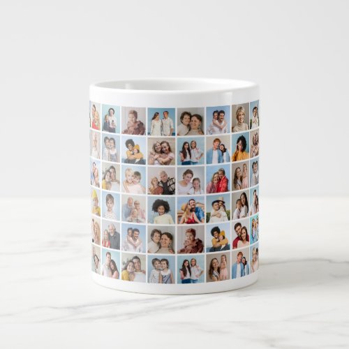 Create Your Own 60 Photo Collage Giant Coffee Mug