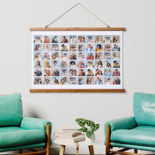 Create Your Own 60 Photo Collage Hanging Tapestry