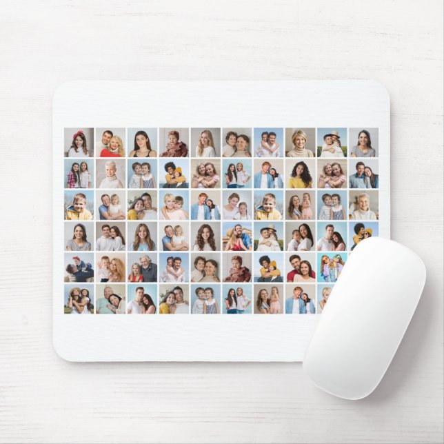 Create Your Own 60 Photo Collage Mouse Pad (With Mouse)