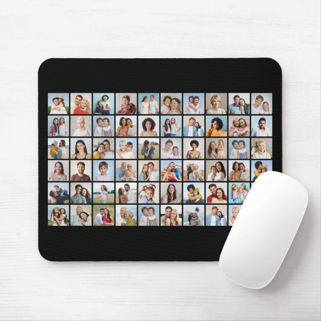 Create Your Own 60 Photo Collage Mouse Pad (With Mouse)