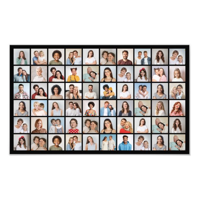 Create Your Own 60 Photo Collage Photo Enlargement (Front)