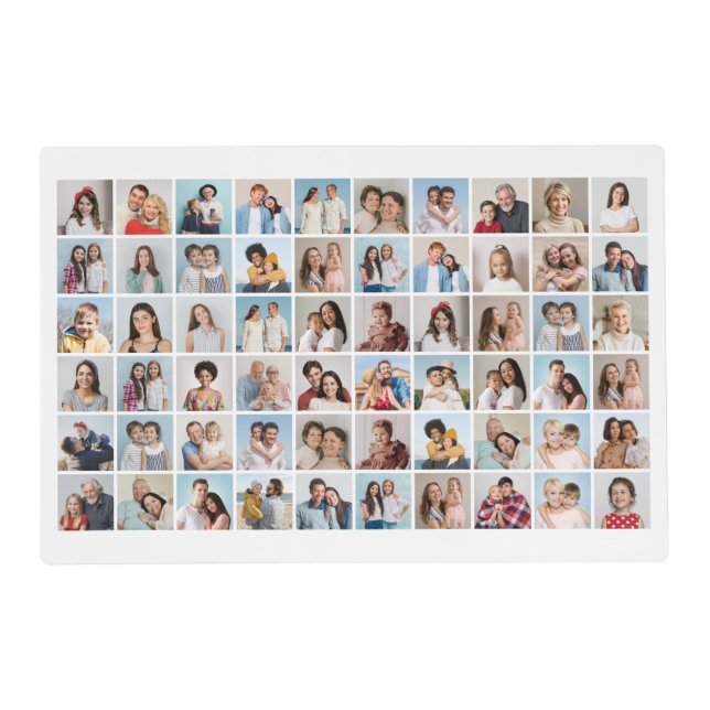 Create Your Own 60 Photo Collage Placemat (Front)