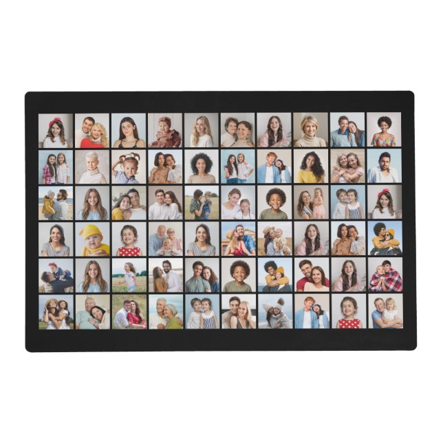 Create Your Own 60 Photo Collage Placemat (Front)