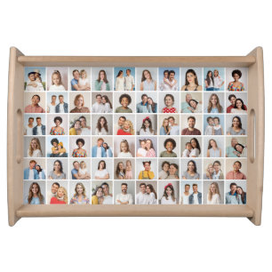 Create Your Own 60 Photo Collage Serving Tray