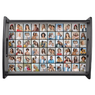 Create Your Own 60 Photo Collage Serving Tray