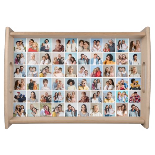 Create Your Own 60 Photo Collage Serving Tray