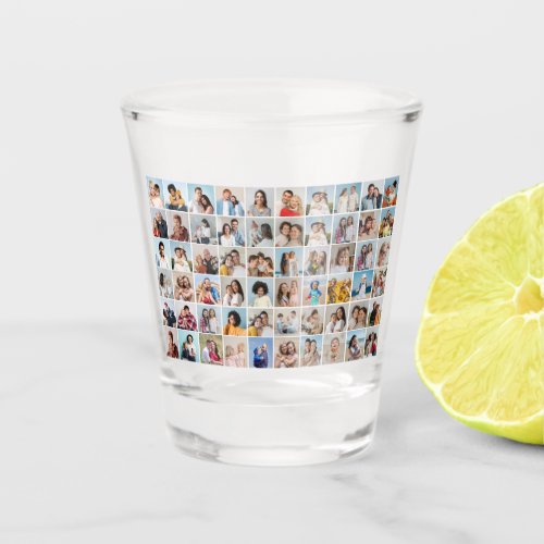 Create Your Own 60 Photo Collage Shot Glass