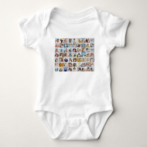 Create Your Own 63 Photo Collage Baby Bodysuit