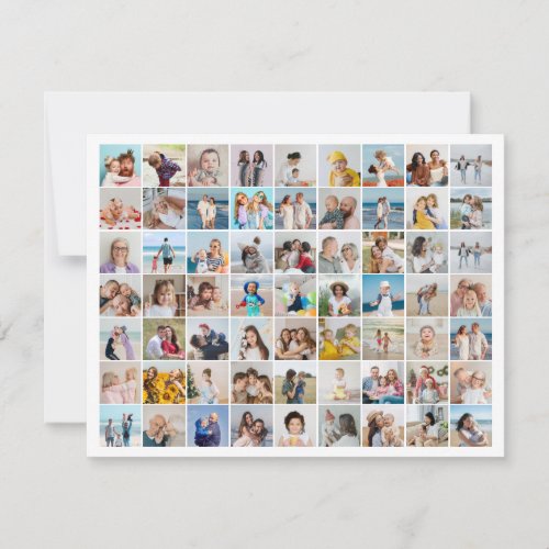 Create Your Own 63 Photo Collage Note Card