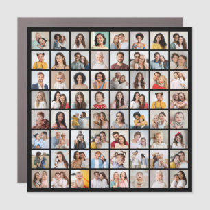 Create Your Own 64 Photo Collage Car Magnet