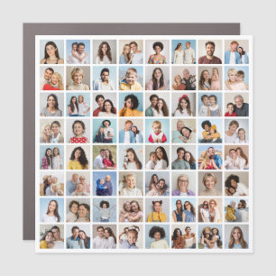 Create Your Own 64 Photo Collage Car Magnet