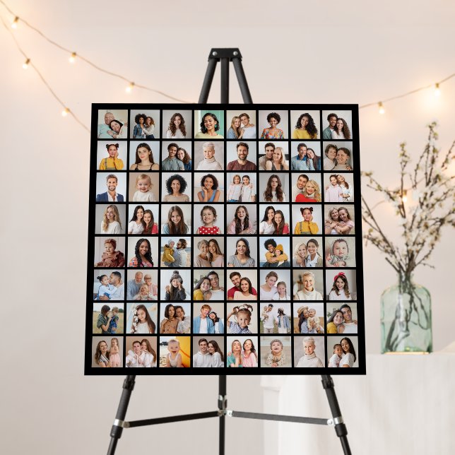 Create Your Own 64 Photo Collage Foam Board (In Situ (Stand))