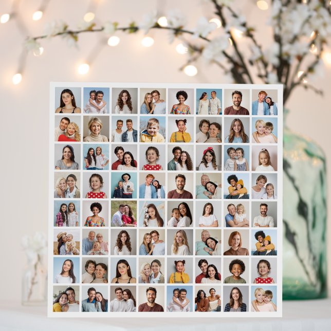 Create Your Own 64 Photo Collage Foam Board (In Situ (Wedding))