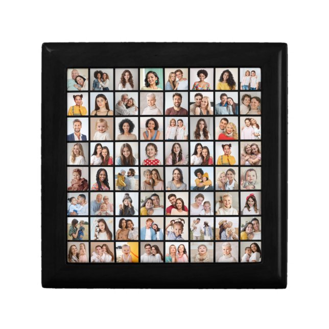 Create Your Own 64 Photo Collage Gift Box (Front)