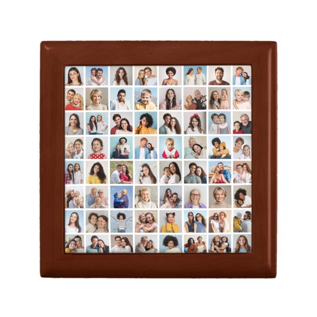 Create Your Own 64 Photo Collage Gift Box (Front)