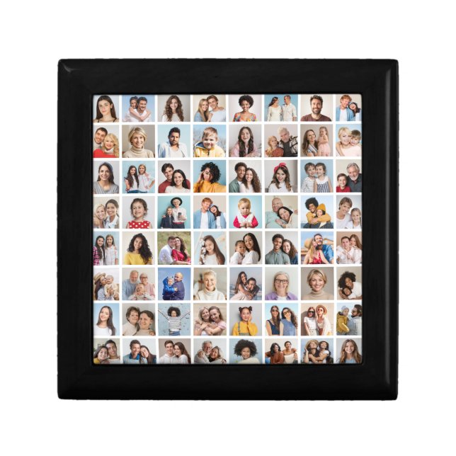 Create Your Own 64 Photo Collage Gift Box (Front)