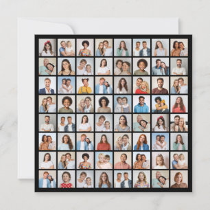 Create Your Own 64 Photo Collage Note Card