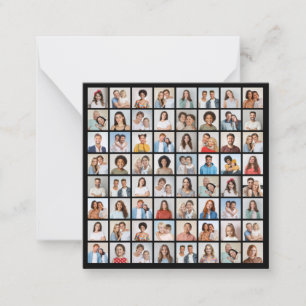 Create Your Own 64 Photo Collage Note Card