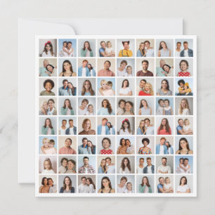 Create Your Own 64 Photo Collage Note Card