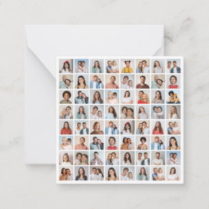 Create Your Own 64 Photo Collage Note Card