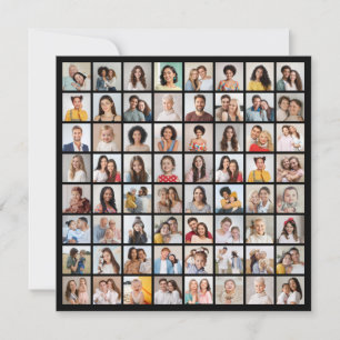 Create Your Own 64 Photo Collage Note Card