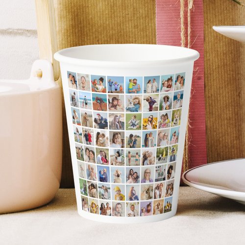 Create Your Own 64 Photo Collage Paper Cups