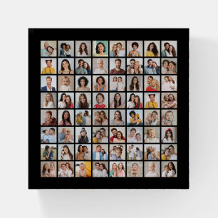 Create Your Own 64 Photo Collage Paperweight