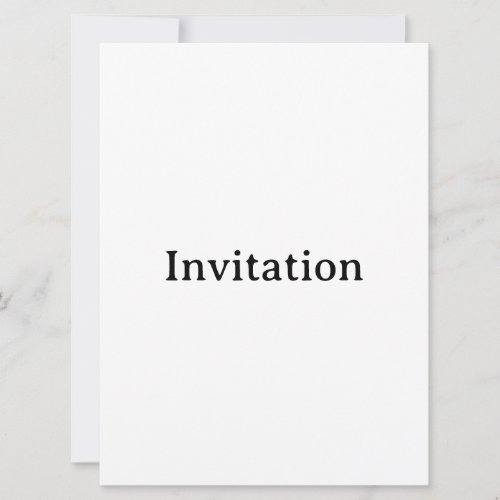 Create Your Own 6.5" x 8.75" Squared Invitation