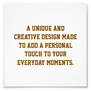 Create Your Own 6.82''x6.82'' Photo Enlargement pr Print