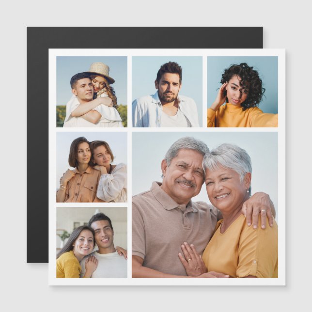Create Your Own 6 Photo Collage  (Front/Back)