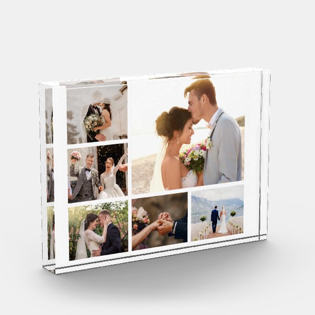 Create Your Own 6 Photo Collage Acrylic Award (Left)