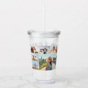 Create Your Own 6 Photo Collage Acrylic Tumbler