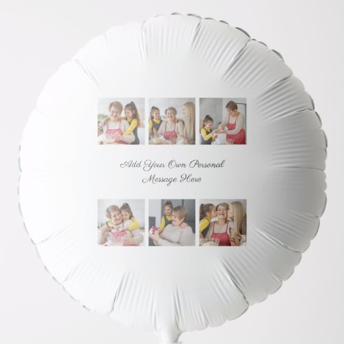 Create Your Own 6 Photo Collage Add Your Greeting Balloon