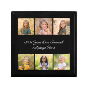 Create Your Own 6 Photo Collage Add Your Greeting Gift Box