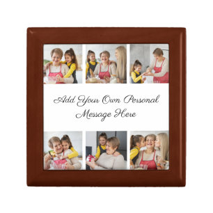 Create Your Own 6 Photo Collage Add Your Greeting Gift Box