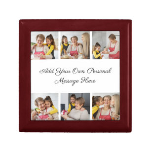 Create Your Own 6 Photo Collage Add Your Greeting Gift Box