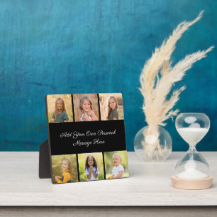 Create Your Own 6 Photo Collage Add Your Greeting Plaque