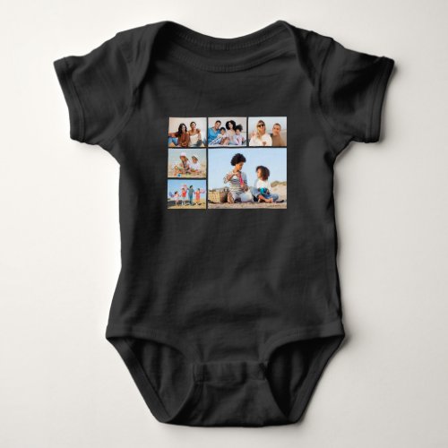 Create Your Own 6 Photo Collage  Baby Bodysuit