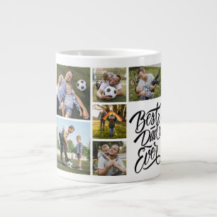 Create Your Own 6 Photo Collage Best Dad Ever Giant Coffee Mug