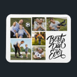 Create Your Own 6 Photo Collage Best Dad Ever Magnet<br><div class="desc">Create your own, Dad Photo Collage for Christmas, Birthdays, Weddings, Anniversaries, Graduations, Father's Day, Mother's Day or any other Special Occasion, with our easy-to-use design tool. Add your favorite photos of friends, family, vacations, hobbies and pets and you'll have a stunning, one-of-a-kind photo collage. Our custom photo collage is perfect...</div>