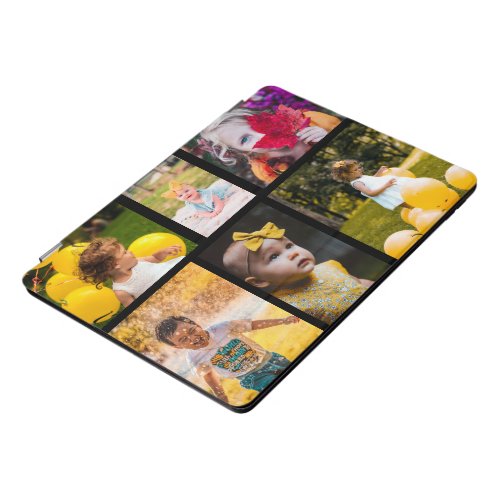 Create Your Own 6_Photo Collage Black iPad Pro Cover