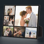 Create Your Own 6 Photo Collage Black Plaque<br><div class="desc">Capture and display your cherished moments with our Photo Collage Plaque. Whether it's a wedding, graduation, family photo, or a tribute to your bestie, this plaque is the perfect way to showcase your favorite memories. With its elegant design and customizability, it serves as a timeless and heartfelt gift for any...</div>