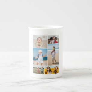 Create Your Own 6 Photo Collage Bone China Mug