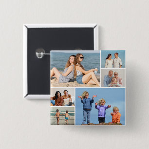 Create Your Own 6 Photo Collage Button