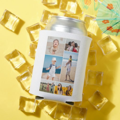 Create Your Own 6 Photo Collage Can Cooler