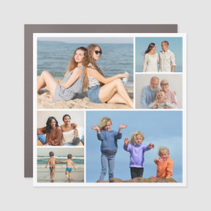 Create Your Own 6 Photo Collage Car Magnet