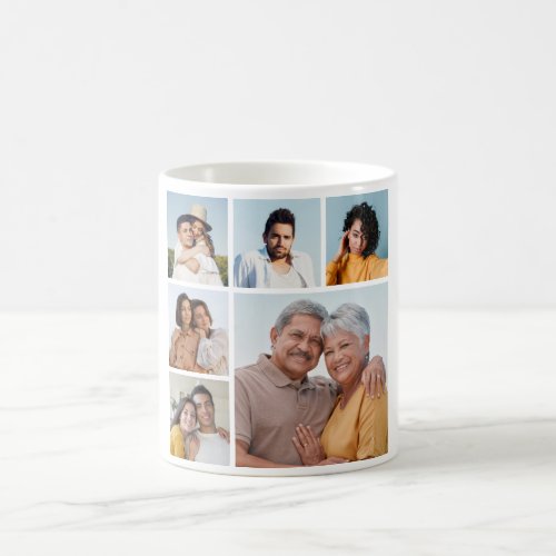 Create Your Own 6 Photo Collage Coffee Mug