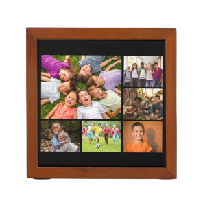 Create Your Own 6 Photo Collage Desk Organizer